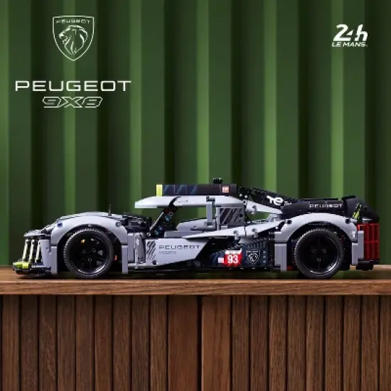 LEGO Technic PEUGEOT 9X8 24H Le Mans Hybrid Hypercar Building Kit 42156 image {1}