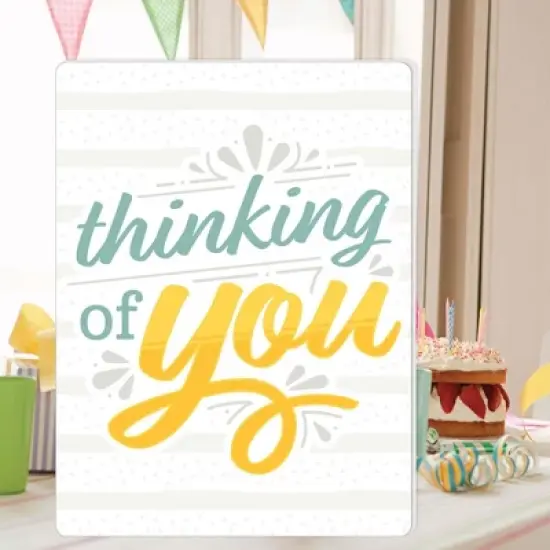 Big Dot of Happiness Thinking of You - Just Because Giant Greeting Card - Big Shaped Jumborific Card image {1}