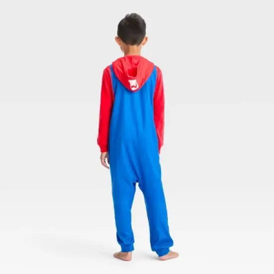 Boys' Super Mario Uniform Union Suit - Red/Blue image {1}