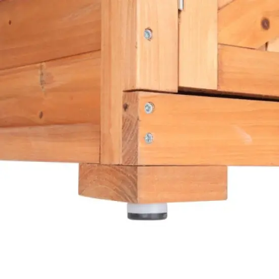 Karl Home 4 ft. W x 1 ft 5 in. D Solid Wood Lean-To Tool Storage Deck Box image {3}