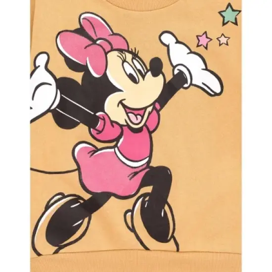 Disney Minnie Mouse Daisy Duck Donald Duck Goofy Pluto Girls Fleece Sweatshirt & Leggings Outfit Set Toddler to Little Kid image {5}