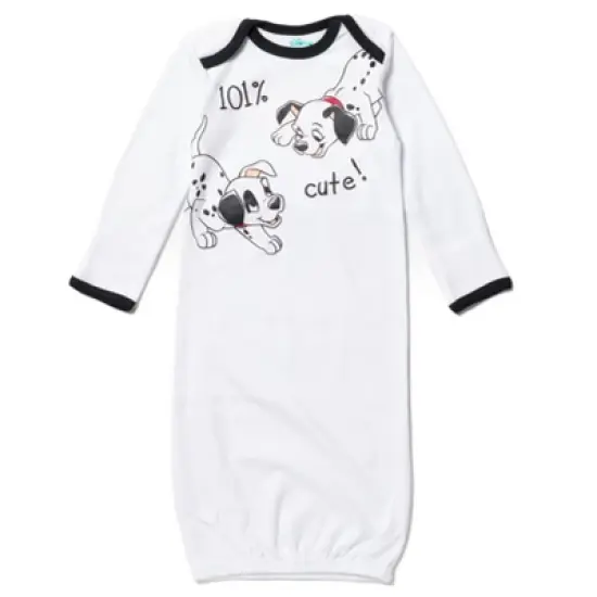 Disney 101 Dalmations Patch Baby 2 Pack Long Sleeve Swaddle Sleeper Gowns Newborn  image {2}