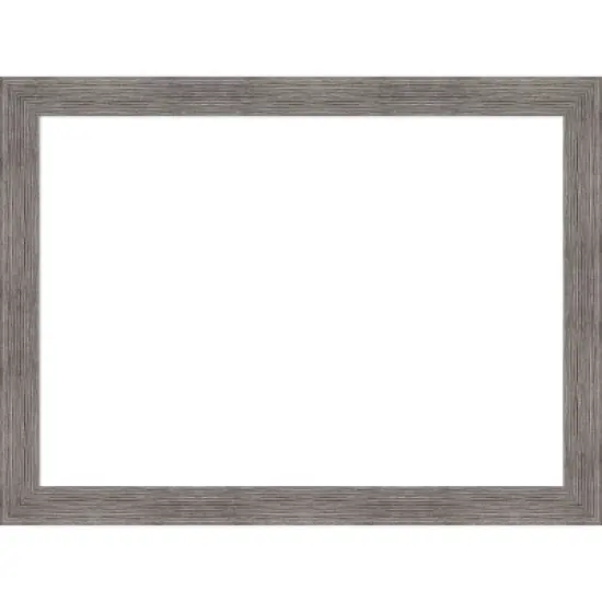 Amanti Art Pinstripe Plank Grey Narrow Framed Dry Erase Magnetic Board image {13}