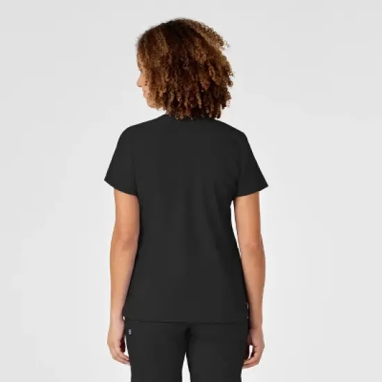 Wink W123 Women's Mock Wrap Scrub Top image {1}