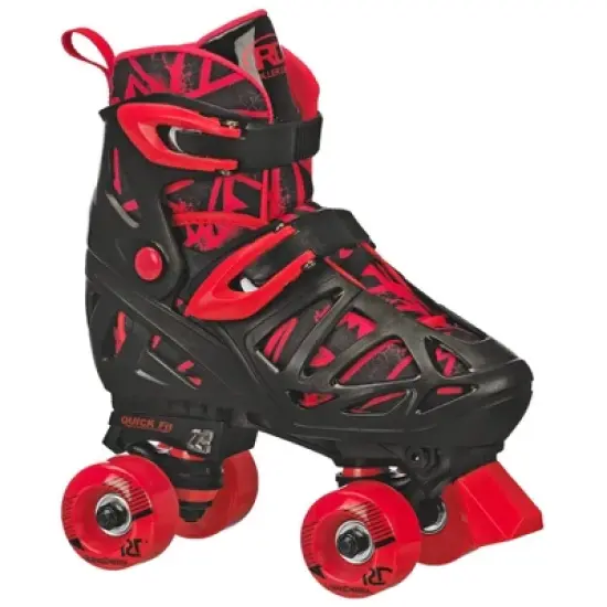 Roller Derby Trac Star Youth Kids' Adjustable Roller Skate - Gray/Black/Red image {5}