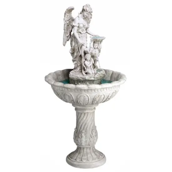 Design Toscano Heavenly Moments Angel Sculptural Fountain image {2}