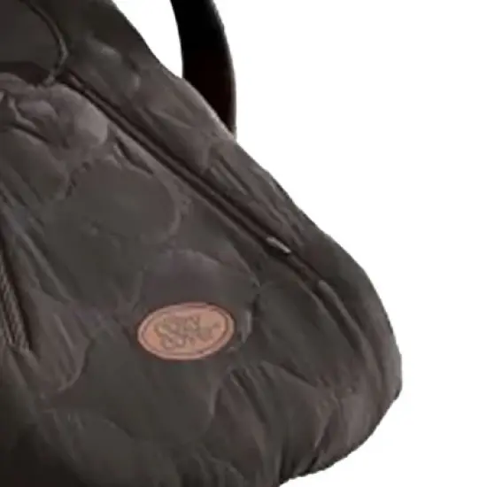 CozyBaby Cozy Cover Quilted Infant Car Seat Insulating Cover with Dual Zippers, Face Shield, and Elastic Edge for Travel During Winter Months, Black image {1}