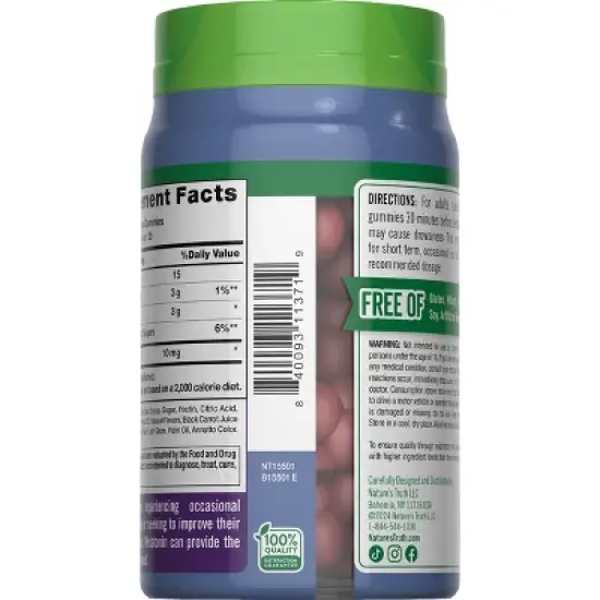 Nature's Truth Melatonin 10mg Vegan Gummies - 70ct image {2}