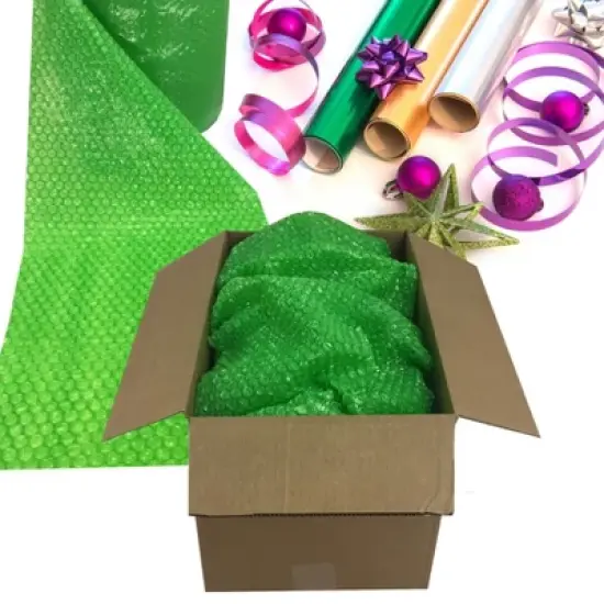 UBMOVE 30-Feet Roll of Green Bubble Small 3/16" Wrap 12" Wide image {6}