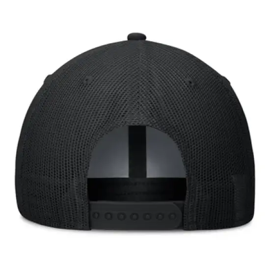 MLS Seattle Sounders Black Structured Mesh Back Hat: Cotton, Snap Closure, Tagless Design image {3}
