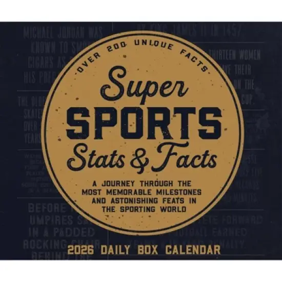 Willow Creek Press 2026 Super Sports Stats and Facts Box Calendar image {4}