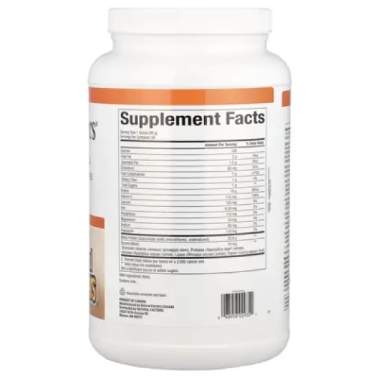 Natural Factors Whey Factors&reg;, Grass Fed Whey Protein, Unflavored, 2 lb (907 g) image {1}