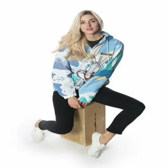 Members Only - Women's Bugs Patchwork Windbreaker Oversized Jacket image {1}