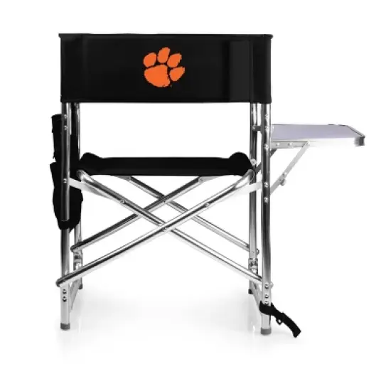 NCAA Clemson Tigers Portable Camp Chair with Side Table image {7}