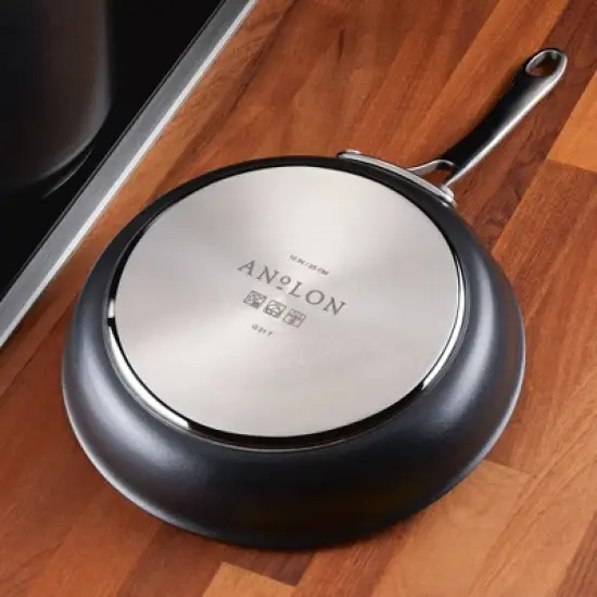 Anolon X Hybrid 8.25" Nonstick Induction Frying Pan Super Dark Gray image {3}