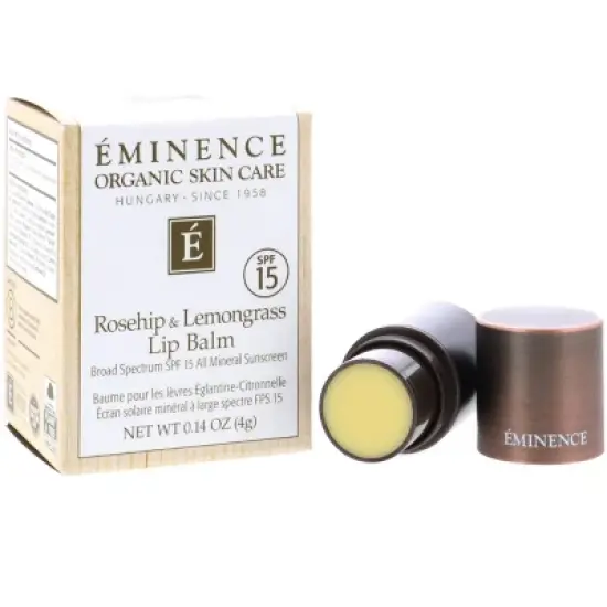Eminence Rosehip & Lemongrass Lip Balm SPF15, 0.14 oz image {1}
