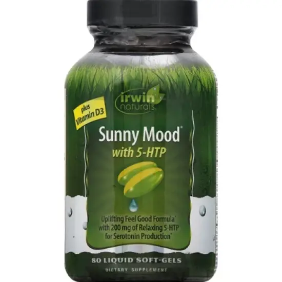 Irwin Naturals Sunny Mood 5-HTP Dietary Supplement Softgels - 80ct image {4}