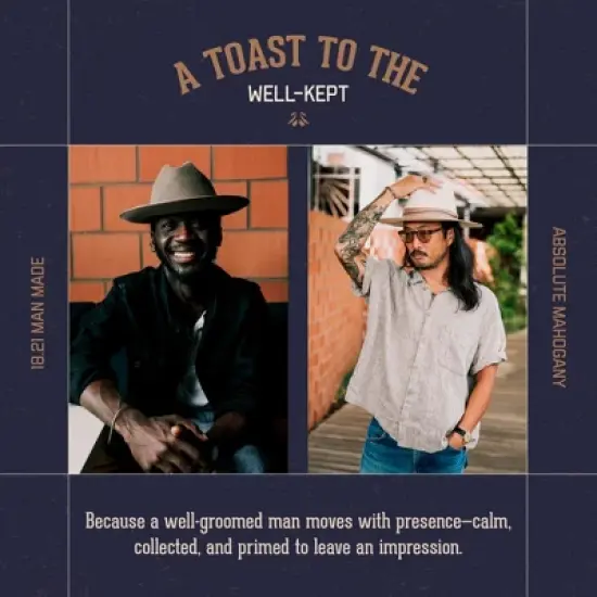 18.21 Man Made Absolute Mahogany 3-in-1 Mens Shampoo, Conditioner + Body Wash, 18 oz image {7}