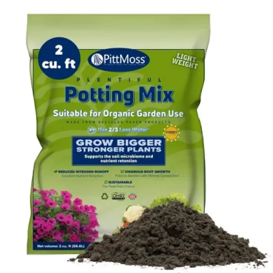 PittMoss Plentiful Eco-Friendly, Organic, Peat-Free Potting Mix image {3}