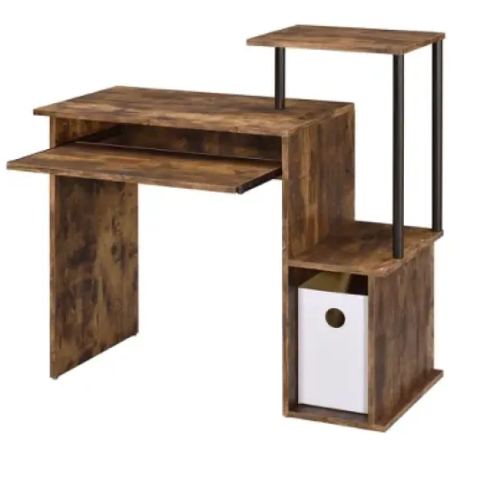 NicBex Gaming Desk Computer Table with Side open Shelves&Keyboard Tray,Versatile Home Office Desk for Study&Office,Home Workstation image {8}