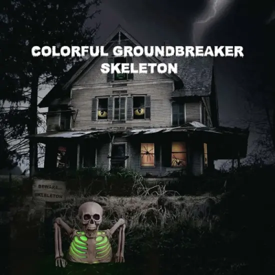 Presence 10-inch Halloween Colorful Groundbreaker Skeleton image {5}