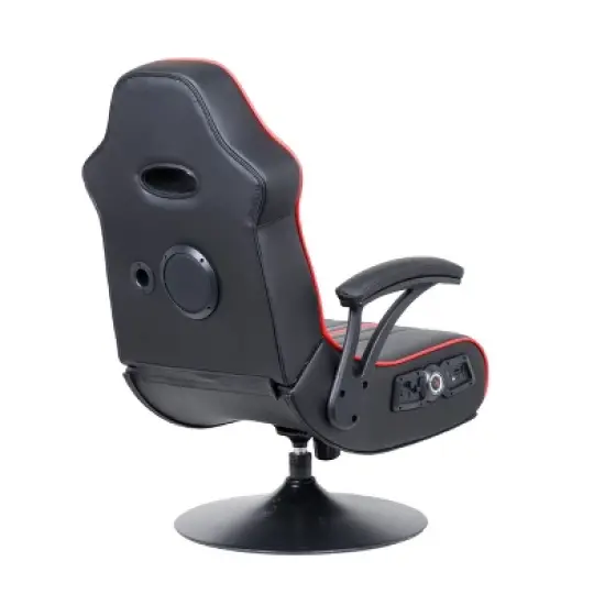 Torque Bluetooth Audio Pedestal Gaming Chair with Subwoofer Black/Red - X Rocker image {3}