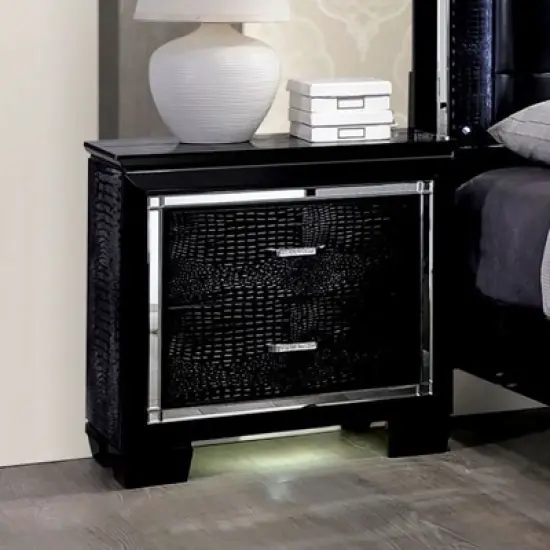 Sapphtopaz Modern Nightstand with 2 Drawers Bedside Table, Night Stand for Bedroom, Living Room image {3}
