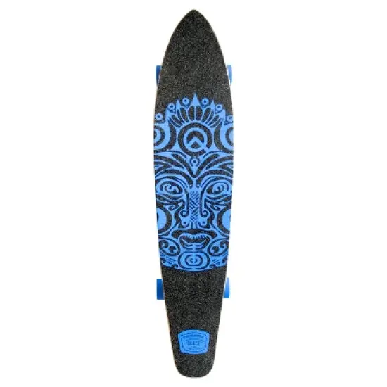 Quest Super Cruiser "Karma" 44" Longboard Skateboard - Blue/Black image {1}