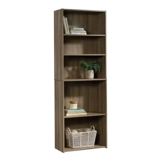 71" Beginnings 5 Shelf Bookcase Brown - Sauder image {4}