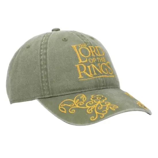 The Lord of the Rings Logo Washed Green Cotton Twill Hat image {4}