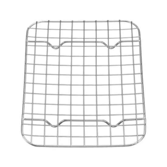 Unique Bargains Stainless Steel Roasting Baking BBQ Grill Net 1 Pc image {5}