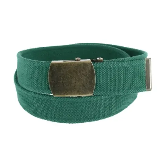 CTM Cotton Web 1.5 Inch Adjustable Military Buckle Belt image {7}