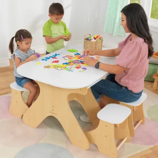 KidKraft Arches Expandable Table with Bench Set image {3}