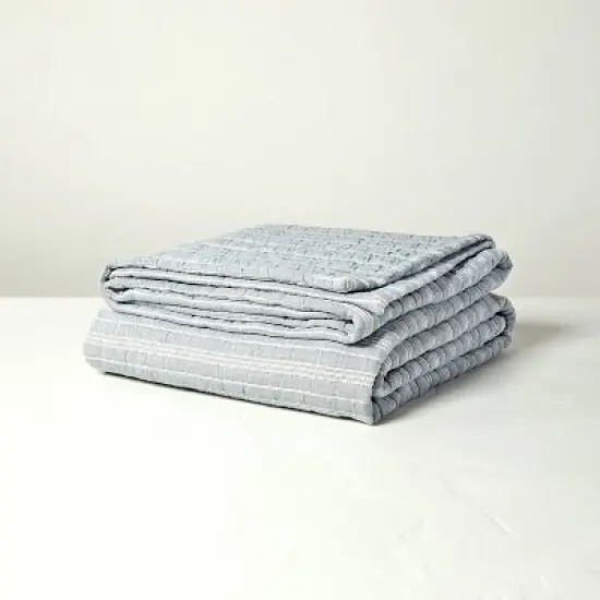 Alternating Stripe Matelass&eacute; Coverlet - Hearth & Hand&trade; with Magnolia image {2}