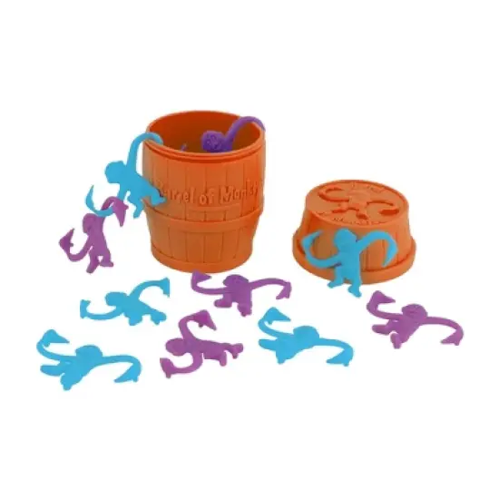 Super Impulse World's Smallest Barrel of Monkeys Game | Orange image {4}