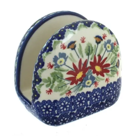 Blue Rose Polish Pottery S130 Manufaktura Napkin Holder image {10}
