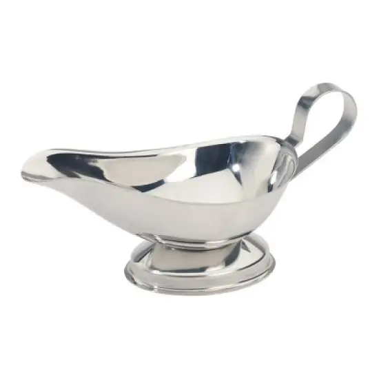 Winco Gravy Boat, Stainless Steel, 5 oz image {1}
