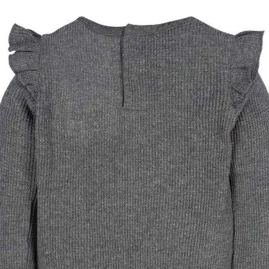 Gerber Baby Girls' Ruffle Long Sleeve Onesies&reg; Bodysuits - 2-Pack image {5}