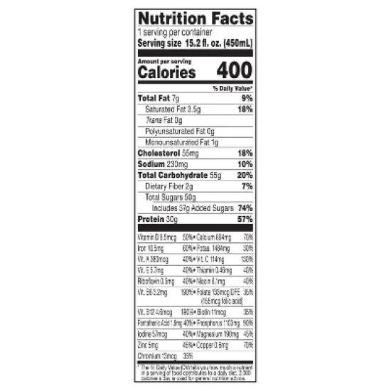 Bolthouse Farms Chocolate Protein Plus Shake - 15.2oz image {4}
