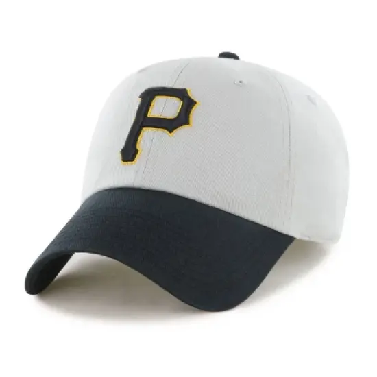 MLB Pittsburgh Pirates Two Tone Clean Up Hat: Adjustable Cotton Baseball Cap image {2}