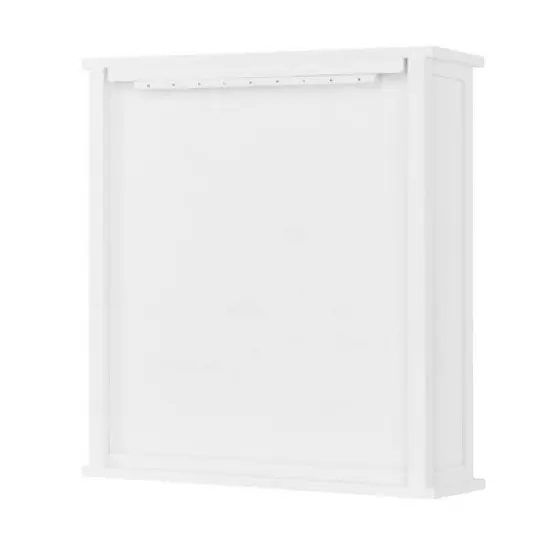 Coventry Wall Mounted Bath Storage Cabinet with Two Doors White - Alaterre Furniture image {4}