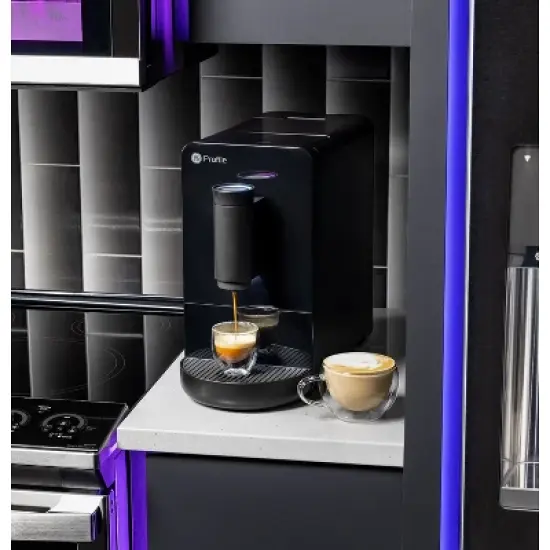 GE Profile Automatic Espresso Machine, One-Touch Brew (Black) image {5}