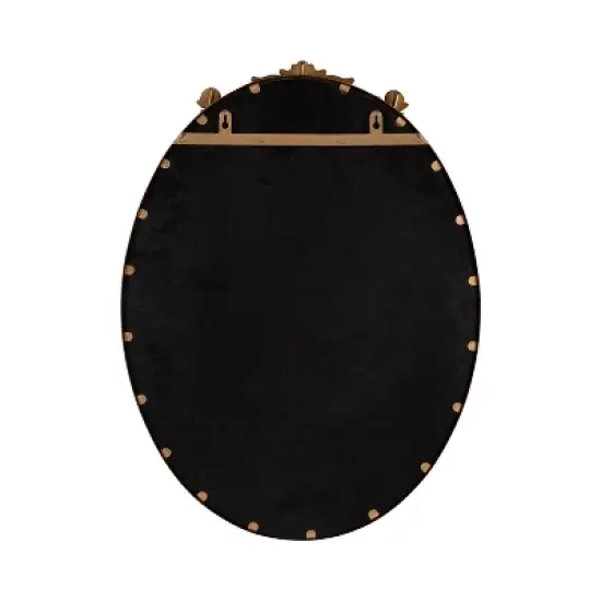 Kate & Laurel All Things Decor 18"X24" Arendahl Oval Framed Pinboard Gold image {3}