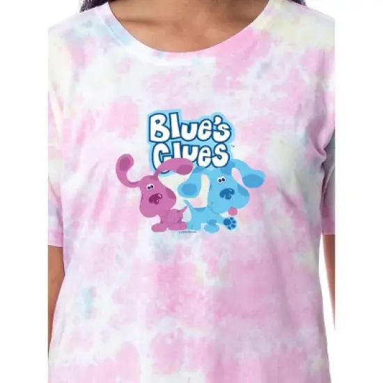 Nickelodeon Blue's Clues Womens' Magenta Nightgown Sleep Pajama Shirt Multicolored image {1}