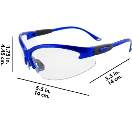 Birdz Eyewear Flamingo Bifocal Safety Glasses with Clear Lenses image {4}