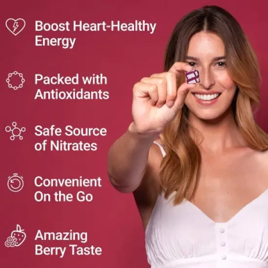 Force Factor Total Beets Dietary Supplements Soft Chews - Acai Berry - 60ct image {2}