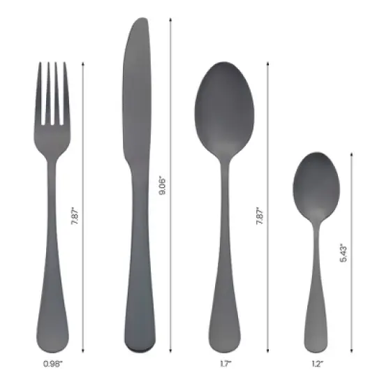 REGALWOVEN 24 Pcs 1 Set Stainless Steel Durable Rust-Proof Corrosion Resistant Flatware Set image {1}