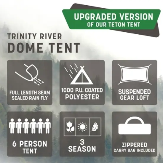 Stansport Trinity River Dome Tent image {2}