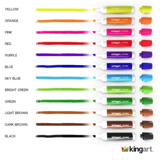 KINGART Dry Erase Markers 36 pc image {8}