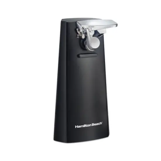 Hamilton Beach Black Can Opener 76702: Electric Freestanding Kitchen Tool, 1 Year Warranty, Spot Clean, 9" Height image {8}